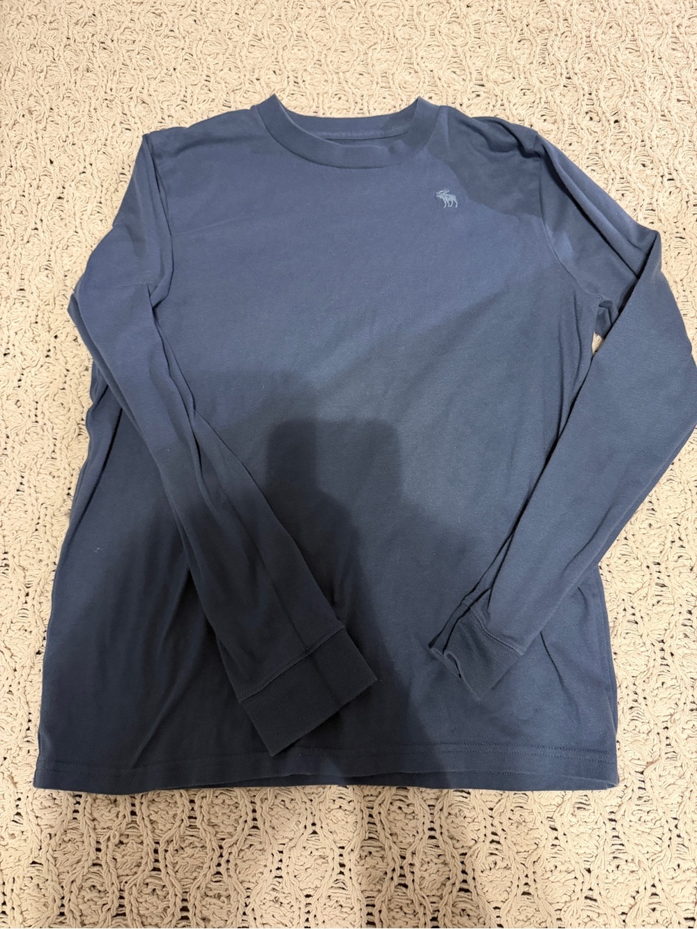 abercrombie kids long-sleeve crewneck tee - blue